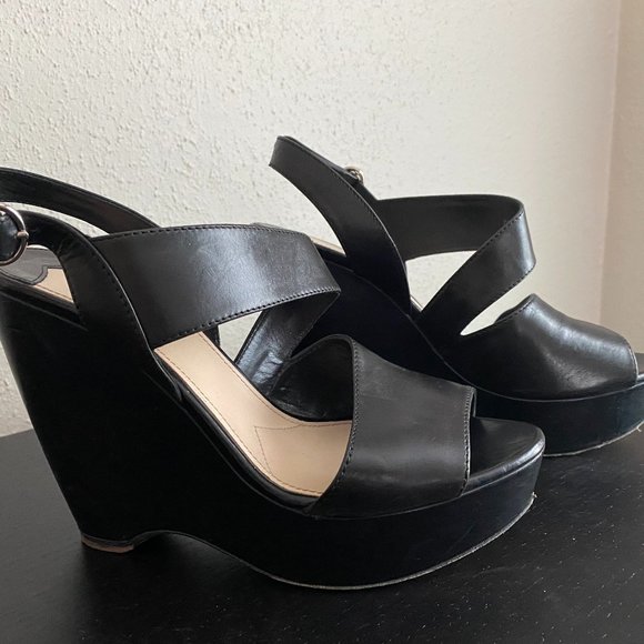 PRADA Barely Worn Black Wedges - Picture 1 of 1